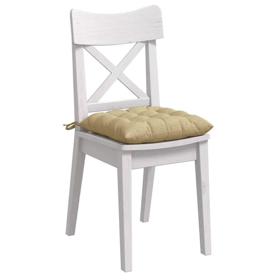 Coussins de siège 4 pcs Vert gris 40 x 40 x 6 cm - 3