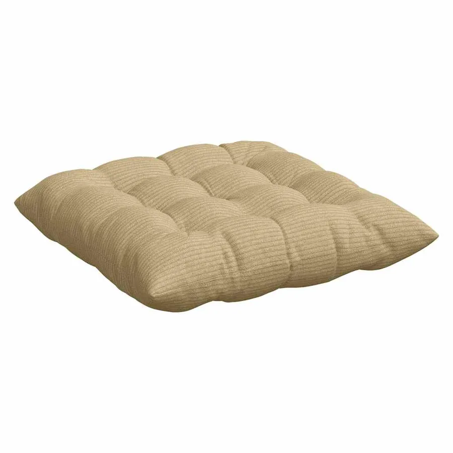 Coussins de siège 4 pcs Vert gris 40 x 40 x 6 cm - 5