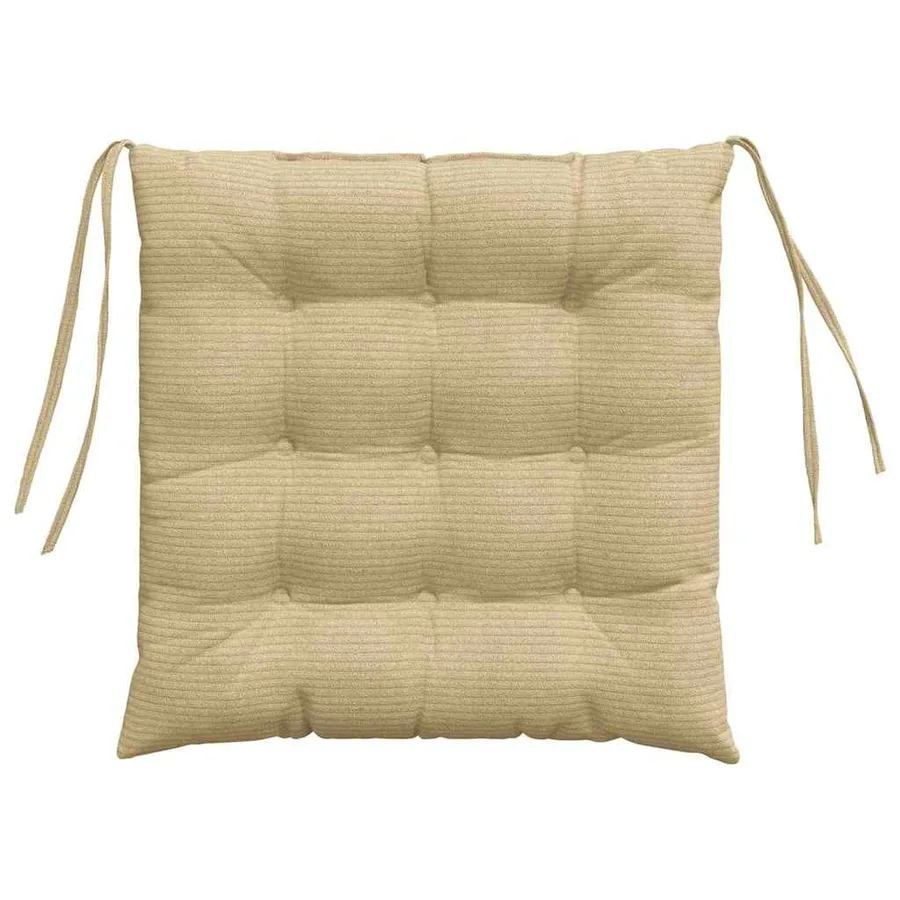 Coussins de siège 4 pcs Vert gris 40 x 40 x 6 cm - 7