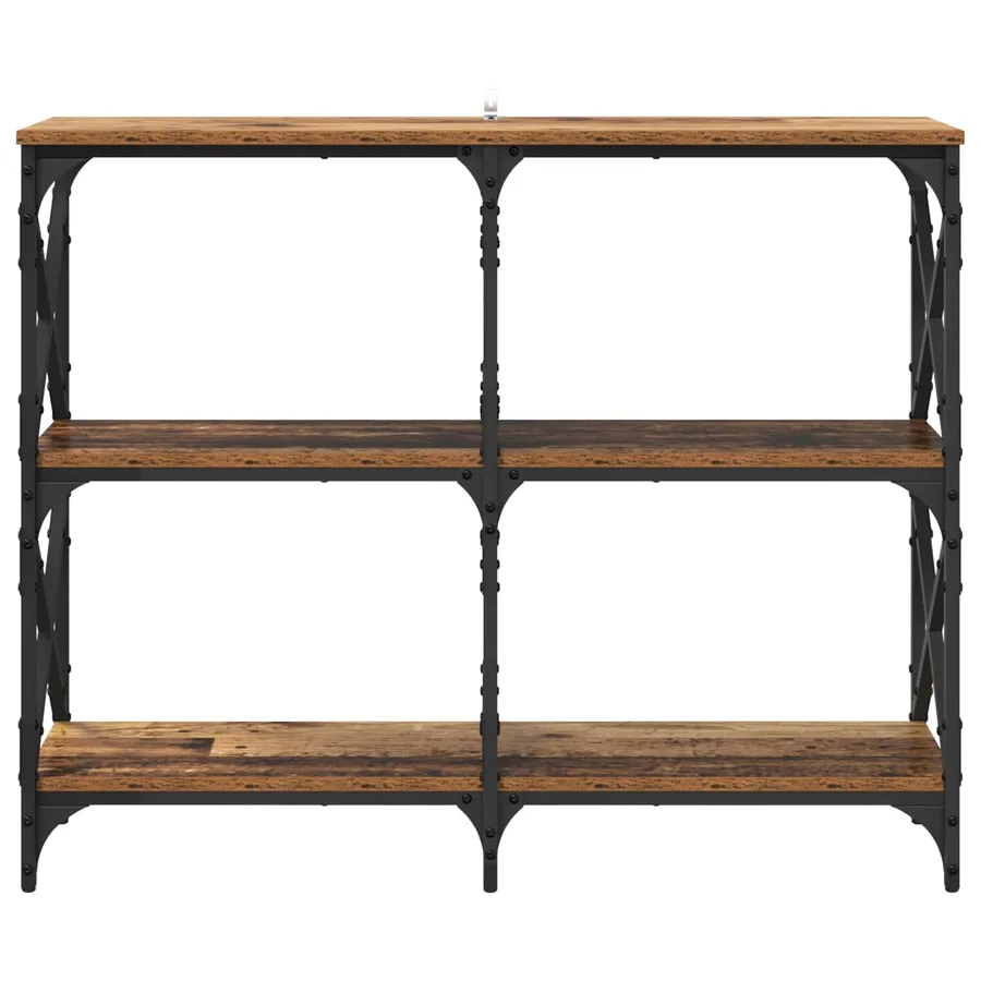 Table console Bois ancien 100 x 28 x 80,5 cm Bois d'ingénierie - 5