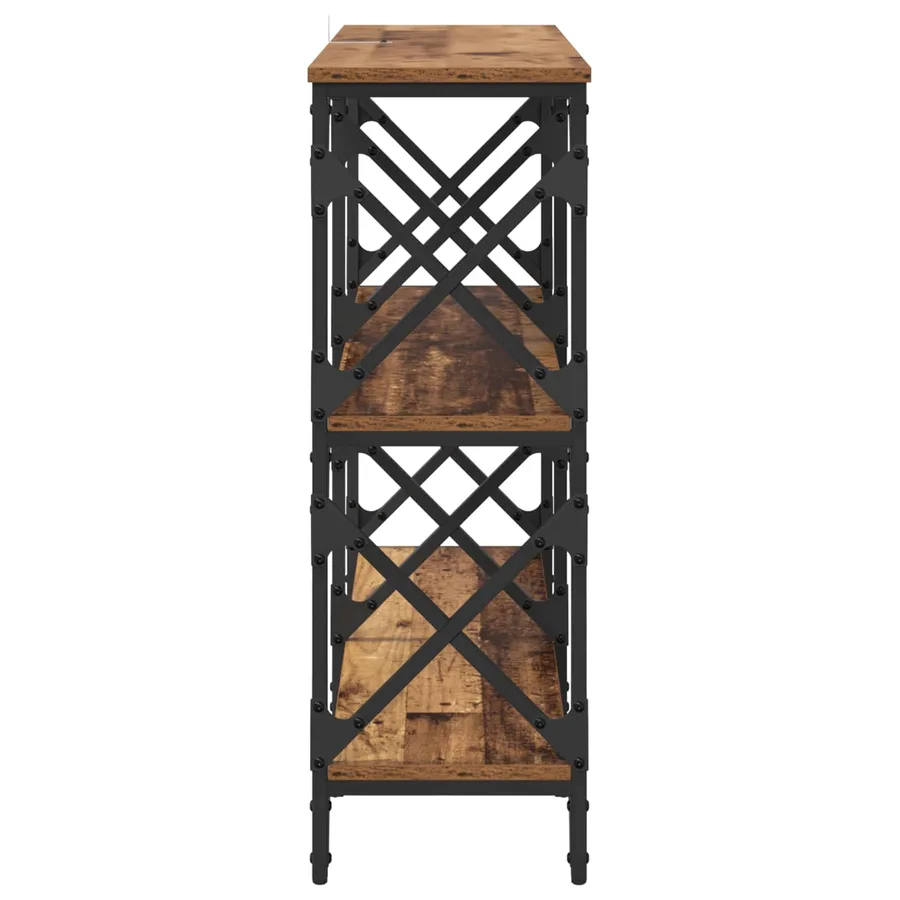 Table console Bois ancien 100 x 28 x 80,5 cm Bois d'ingénierie - 6