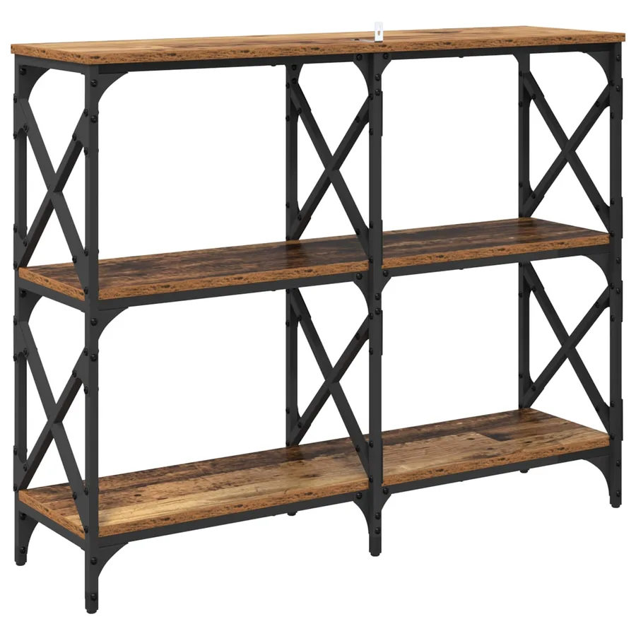 Table console Bois ancien 100 x 28 x 80,5 cm Bois d'ingénierie - 7