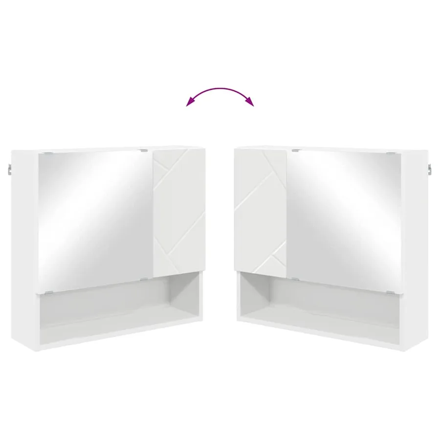 Ensemble de mobilier de salle de bain avec tiroir 4 pcs Blanc - 12
