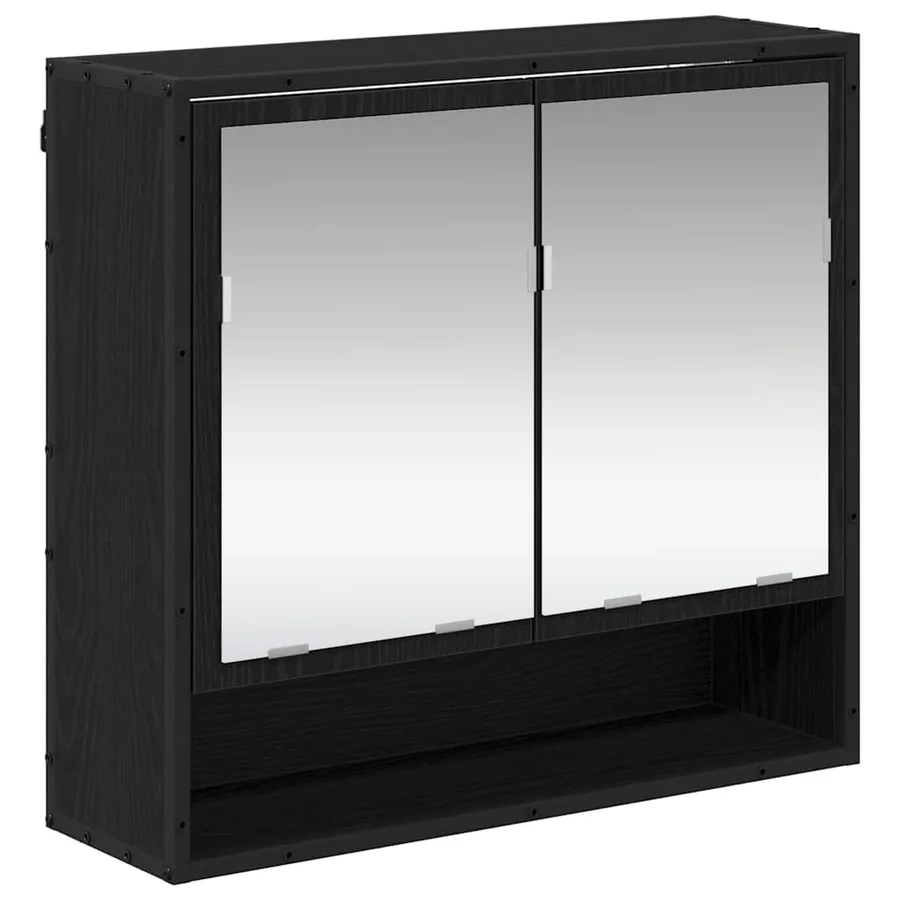 Ensemble de mobilier de salle de bain 4 pcs Chêne noir - 6