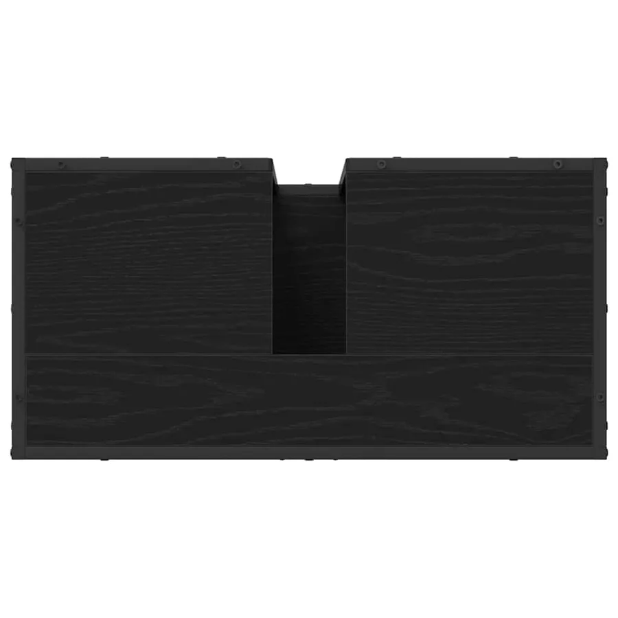 Ensemble de mobilier de salle de bain 2 pcs Chêne noir - 10