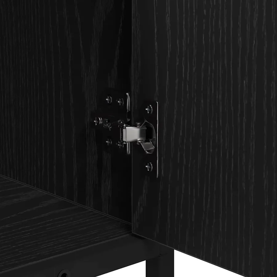Ensemble de mobilier de salle de bain 4 pcs Chêne noir - 12