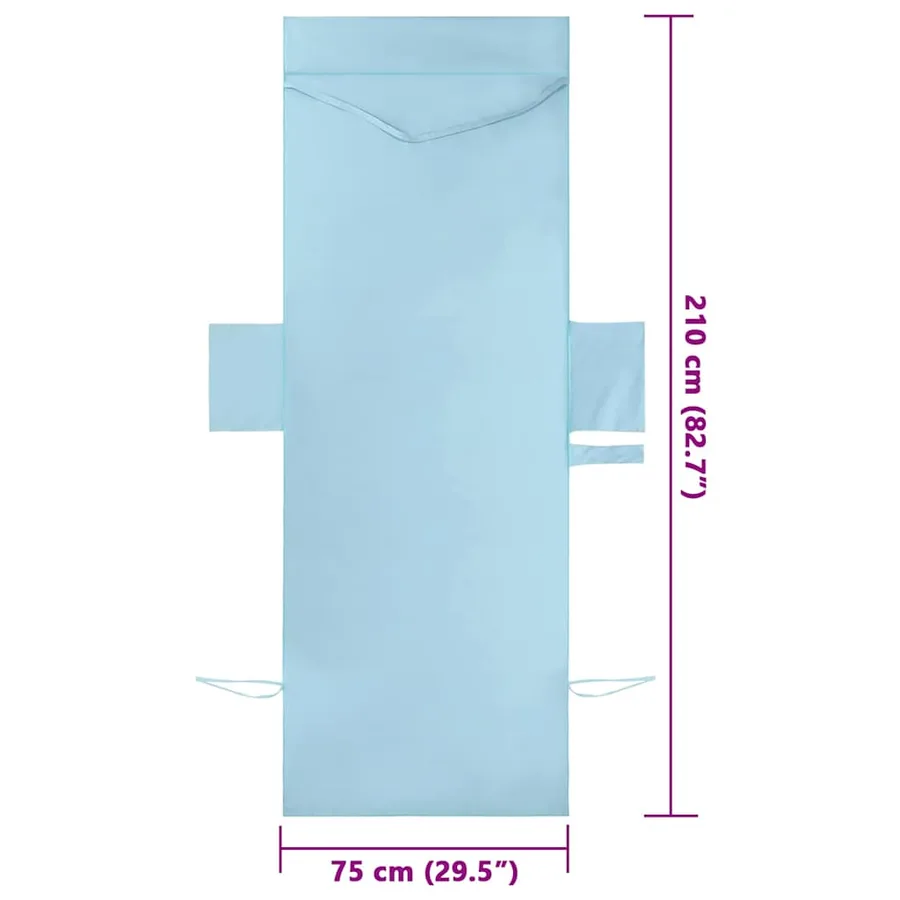 Serviettes de Transat 2 pcs Bleu 210 x 75 cm - 8