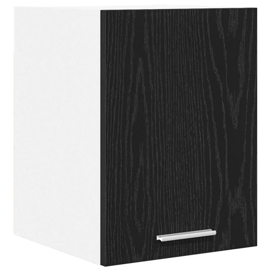 Armoire suspendue Chêne noir et Blanc 30 x 31 x 40 cm - 2
