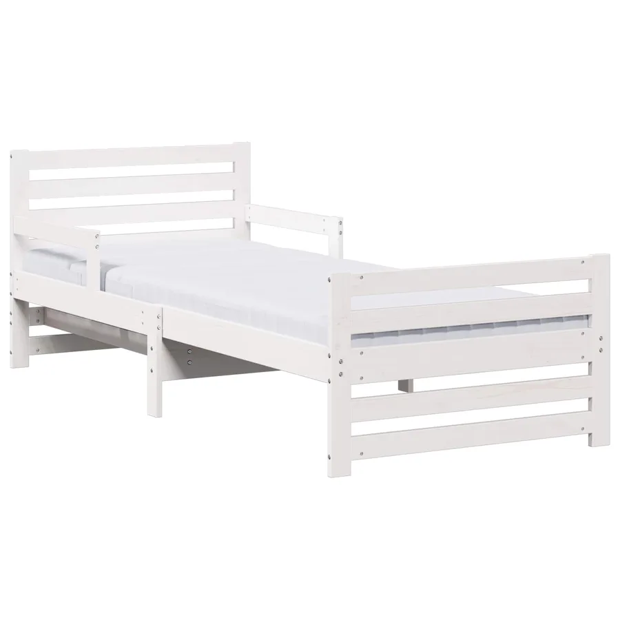Cadre de lit avec matelas extensible Blanc 80 x 200 cm - 2