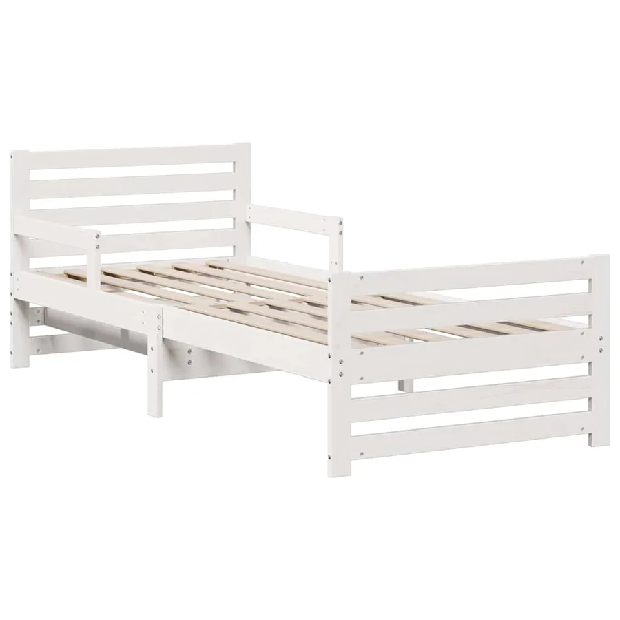 Cadre de lit avec matelas extensible Blanc 80 x 200 cm - 6