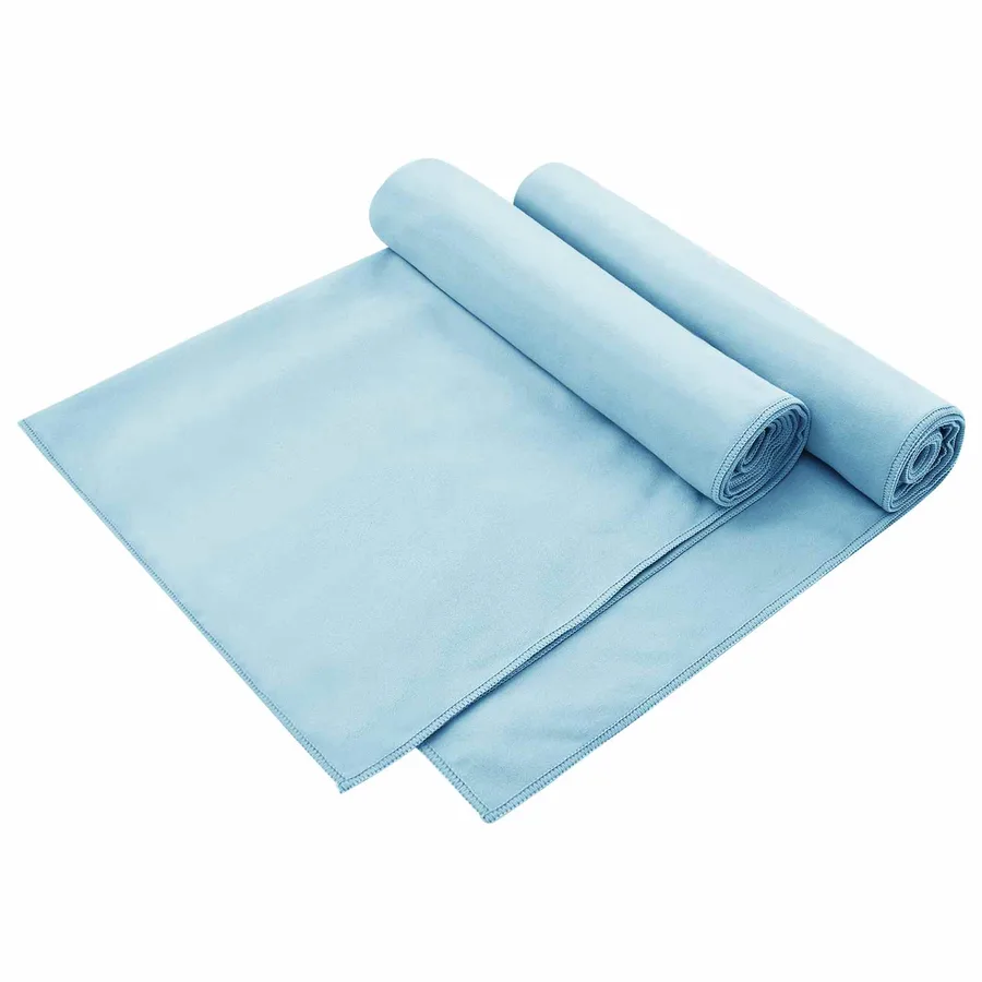 Serviettes de chaise d'extérieur 2 pcs Bleu 130 x 60 cm - 2