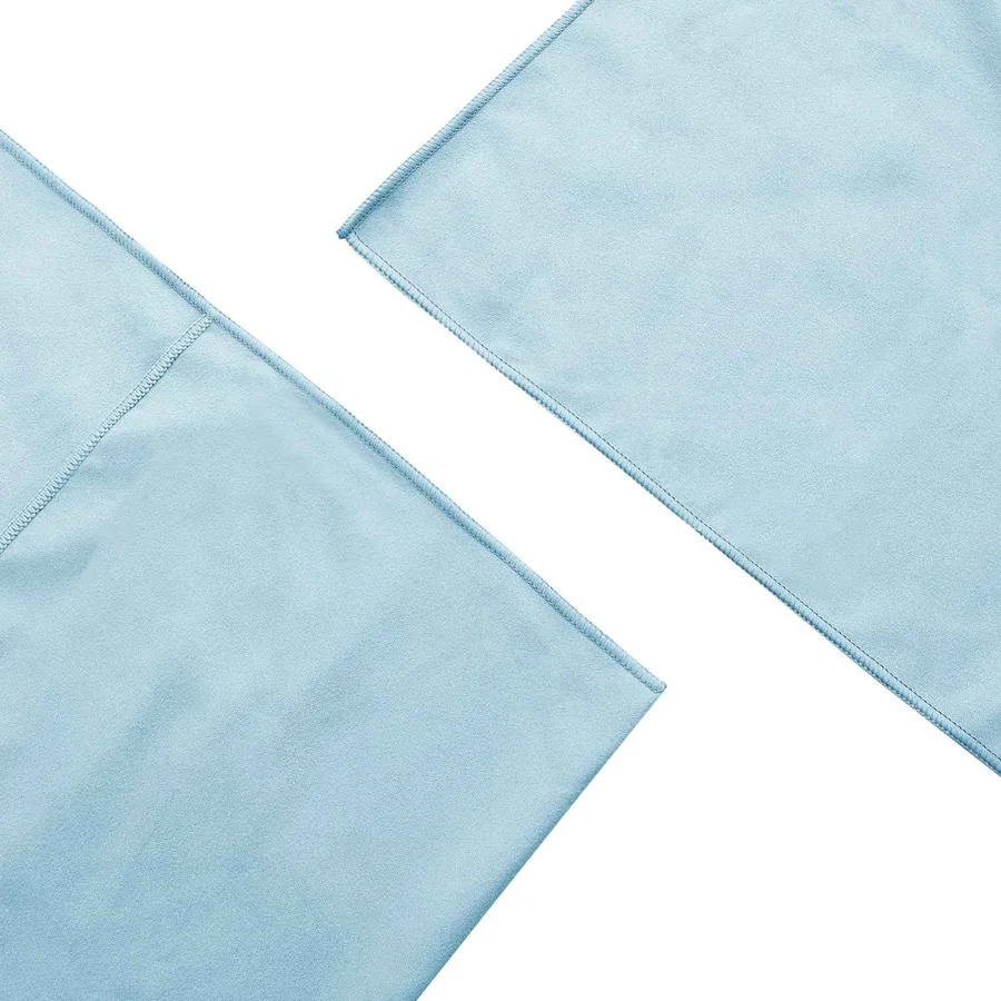 Serviettes de chaise d'extérieur 2 pcs Bleu 130 x 60 cm - 6
