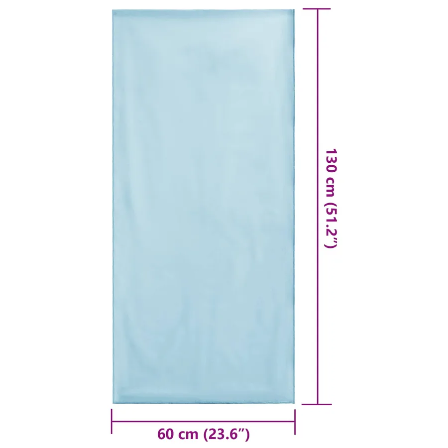 Serviettes de chaise d'extérieur 2 pcs Bleu 130 x 60 cm - 9