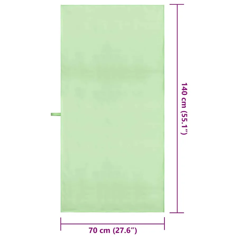 Serviettes de sport 2 pcs Vert 140 x 70 cm - 8