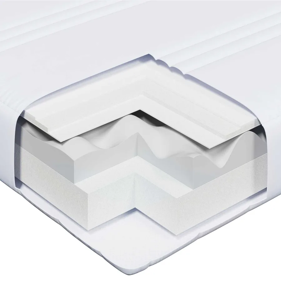 Matelas en Mousse Extensible 80 x 200 cm Blanc - 11