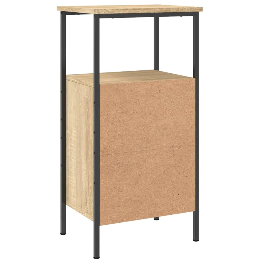 Tables de chevet 2 pcs chêne sonoma 41x31x80 cm bois ingénierie - 6