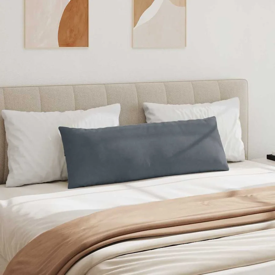 Coussins de canapé 2 pcs Gris foncé 120 x 40 cm - 4