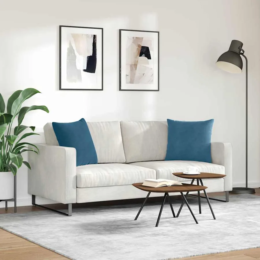 Coussins de canapé 2 pcs Bleu 50 x 50 cm - 4