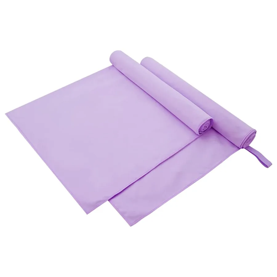 Serviettes de sport 2 pcs Violet 180 x 90 cm