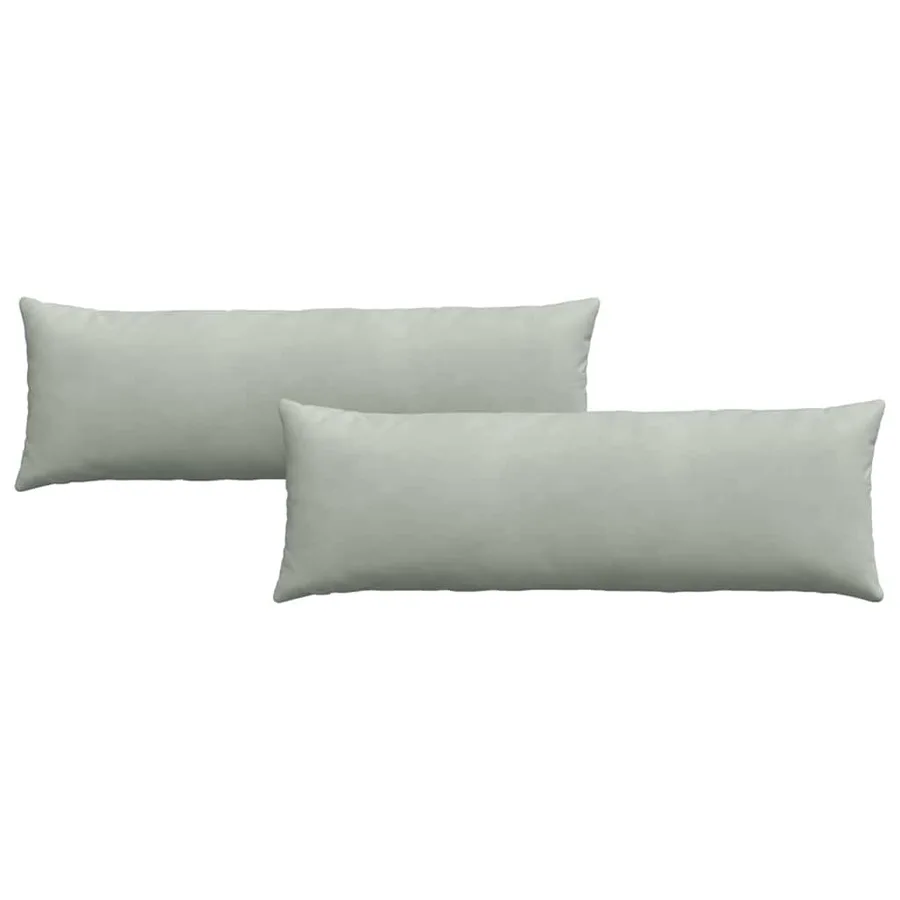 Coussins de canapé 2 pcs Gris clair 120 x 40 cm - 2