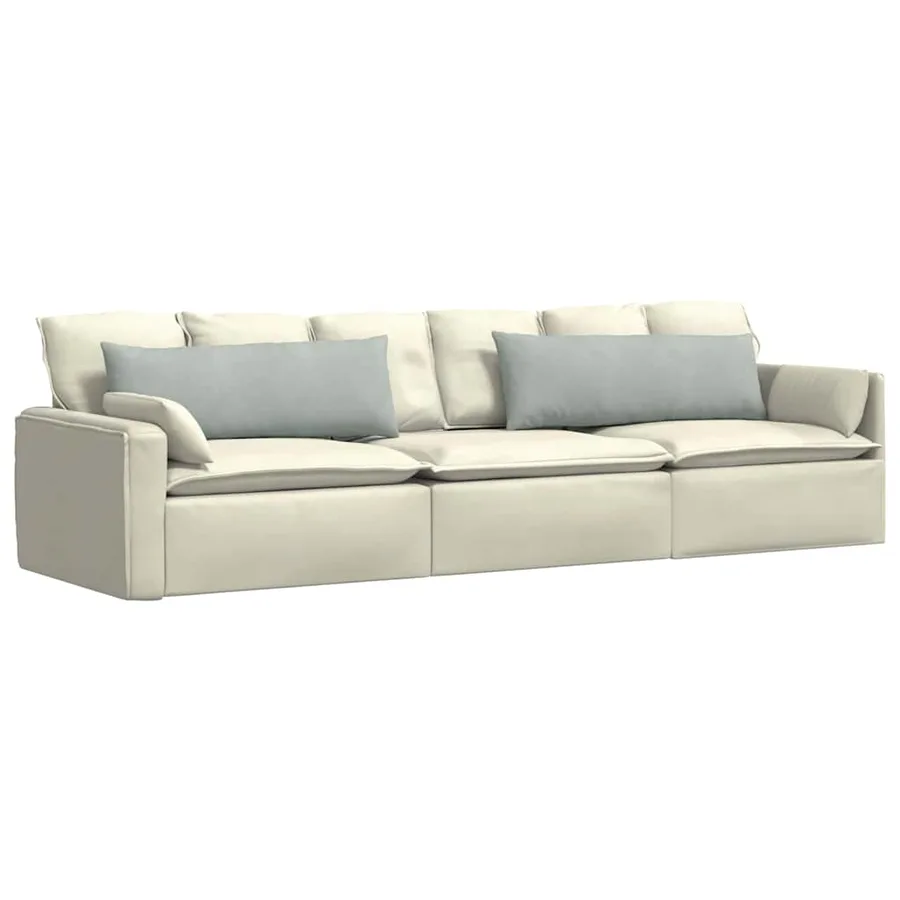 Coussins de canapé 2 pcs Gris clair 120 x 40 cm - 3