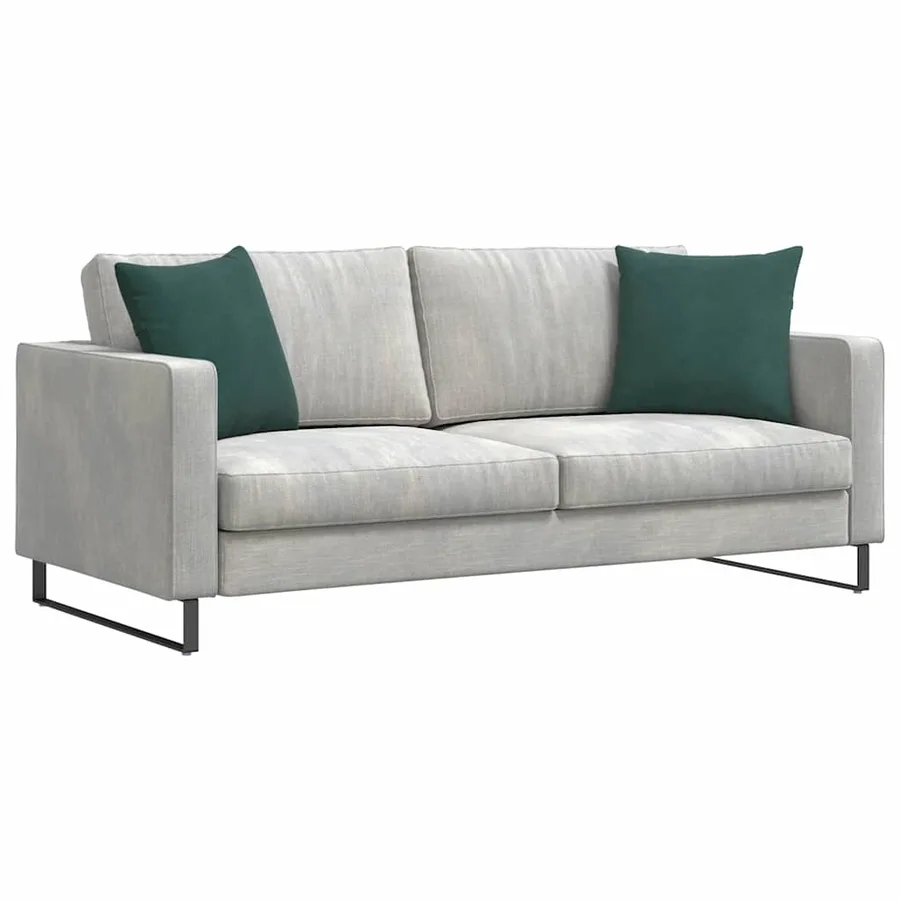 Coussins de canapé 2 pcs Vert foncé 45 x 45 cm - 3