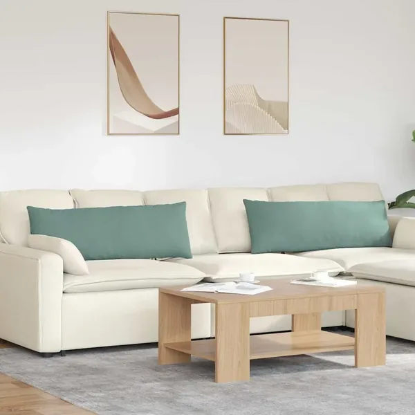 Coussins de canapé 2 pcs Vert Mer 120 x 40 cm