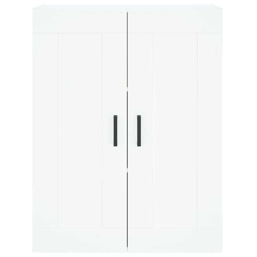 Buffet haut Blanc 69,5x34x180 cm Bois d'ingénierie - 6