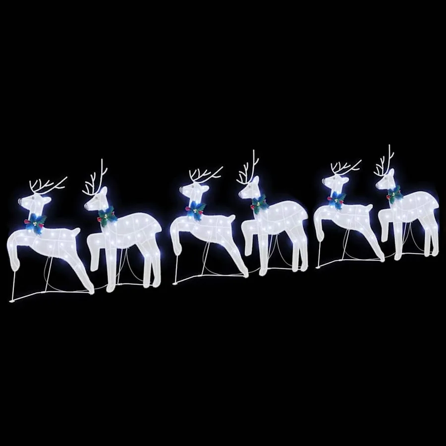 Rennes LED 6 pcs Blanc tissu - 5