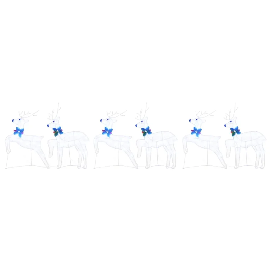 Rennes LED 6 pcs Blanc tissu - 6