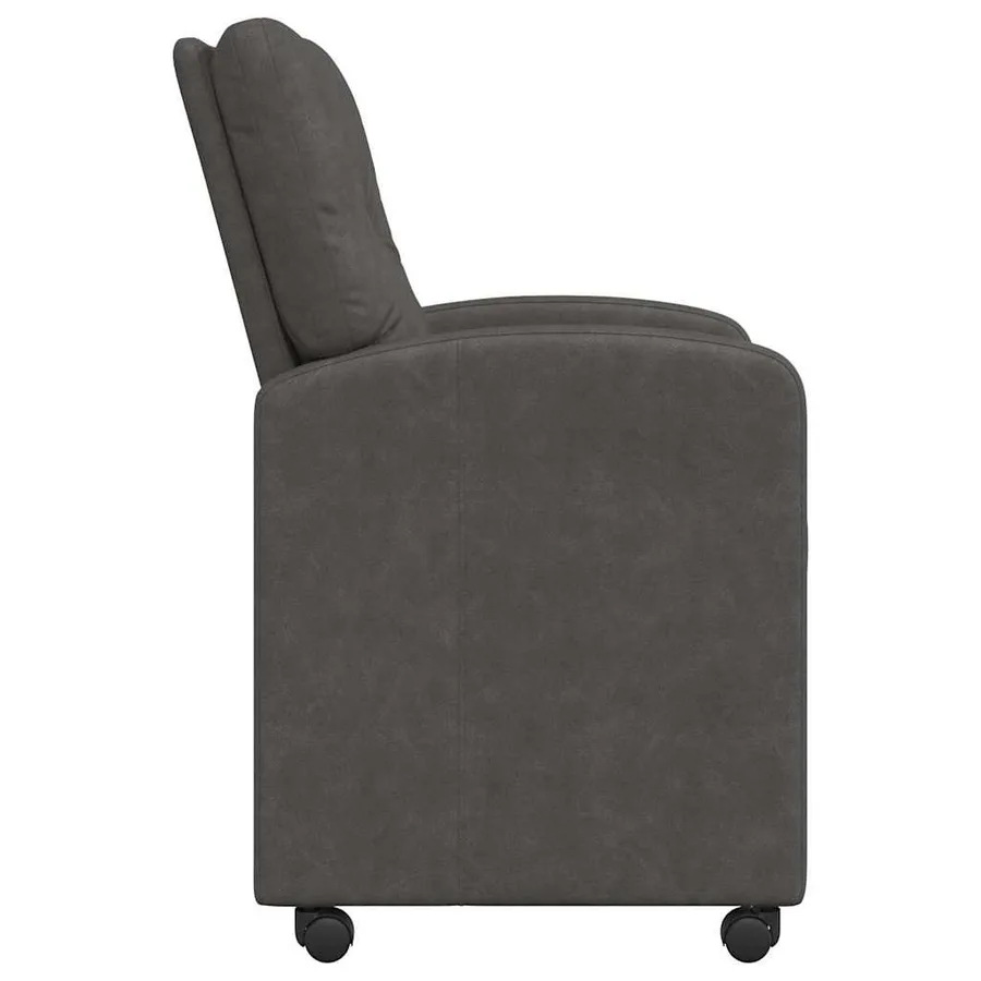 Chaises de Salle à Manger avec Roues 2 pcs Noir 57 x 67 x 95 cm - 5