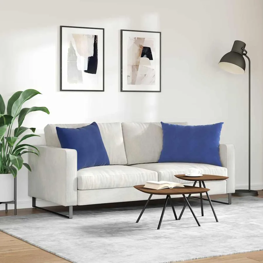 Coussins de canapé 2 pcs Bleu police 70 x 50 cm - 4