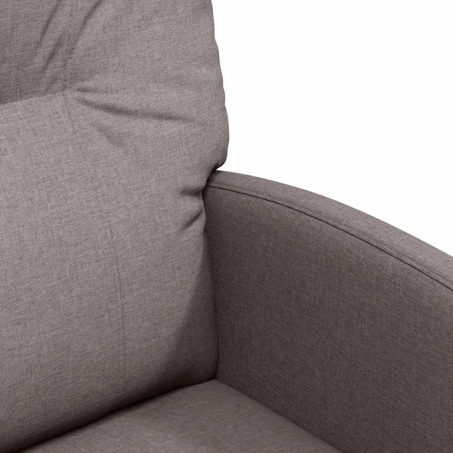 Chaises de Salle à Manger avec Roues 2 pcs Taupe tissu - 7