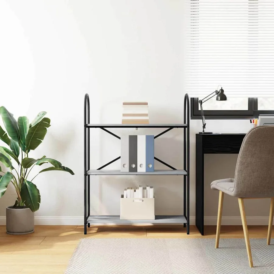 Étagère Gris Sonoma 80 x 30 x 109 cm Bois d'ingénierie - 4