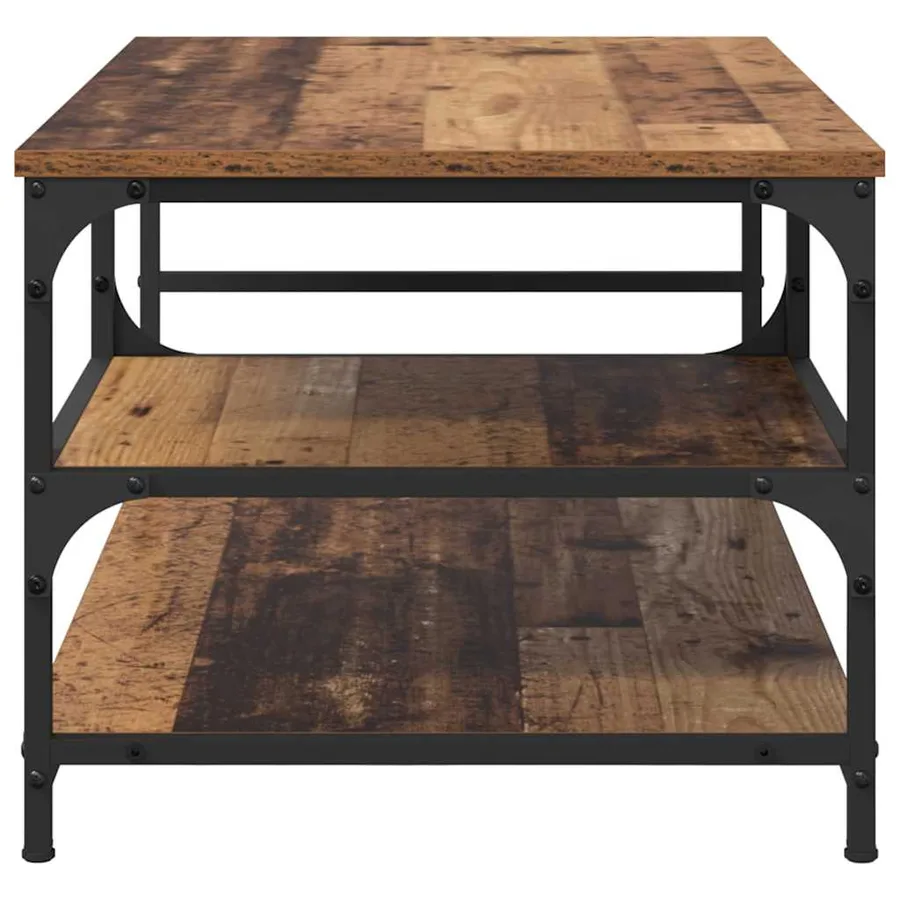 Table basse Bois Ancien 90 x 49 x 40 cm Bois d'ingénierie - 6