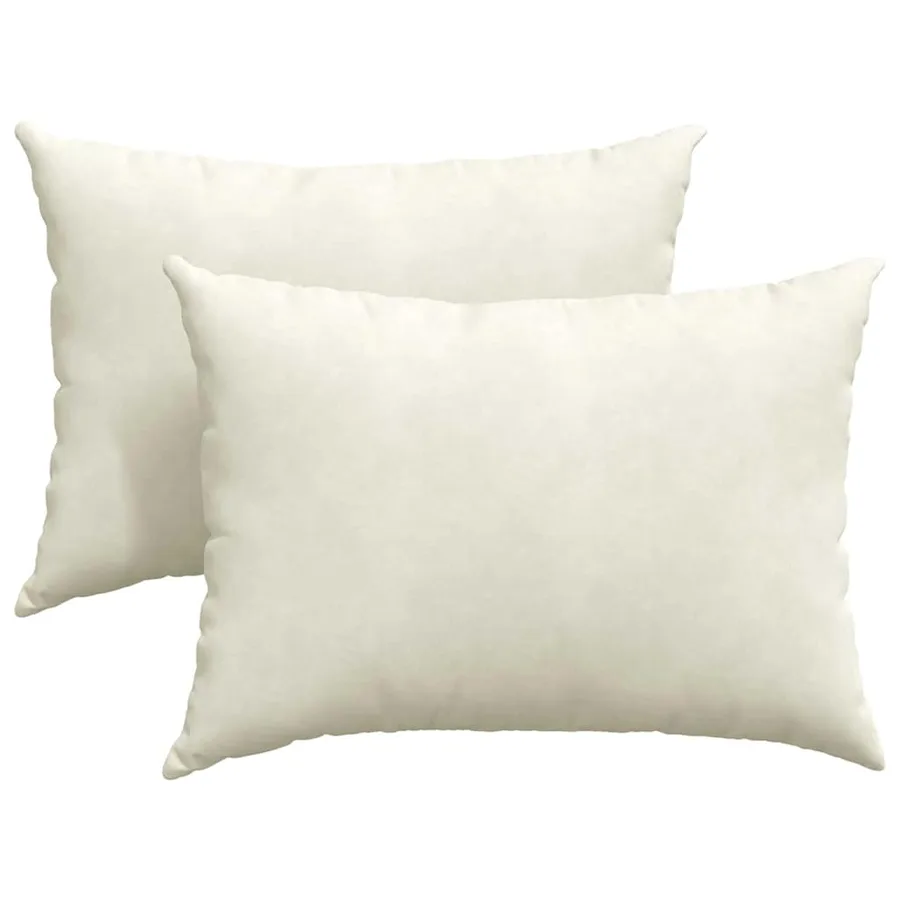 Coussins de canapé 2 pcs Crème 70 x 50 cm - 2