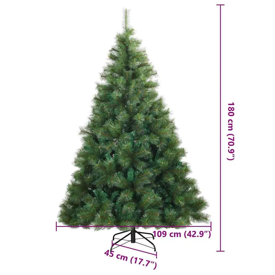 Sapin de Noël Artificiel à Branches Articulées Vert 180 cm - 9
