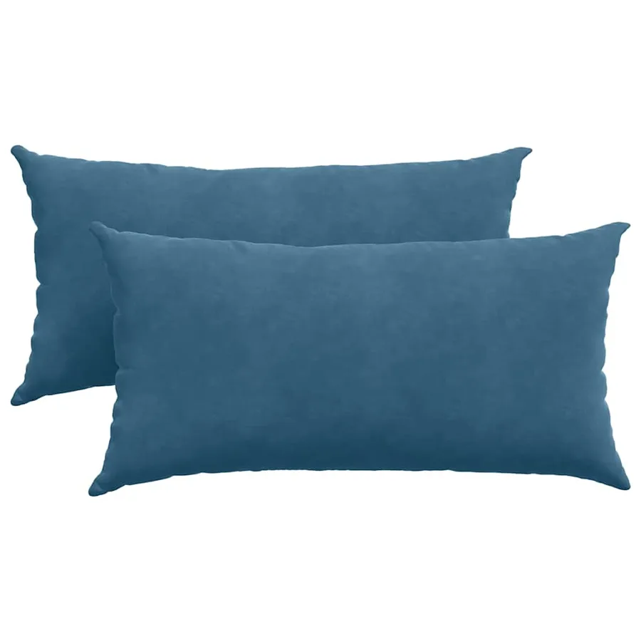 Coussins de canapé 2 pcs Bleu 80 x 40 cm - 2