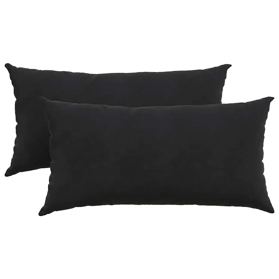 Coussins de canapé 2 pcs Noir 80 x 40 cm - 2