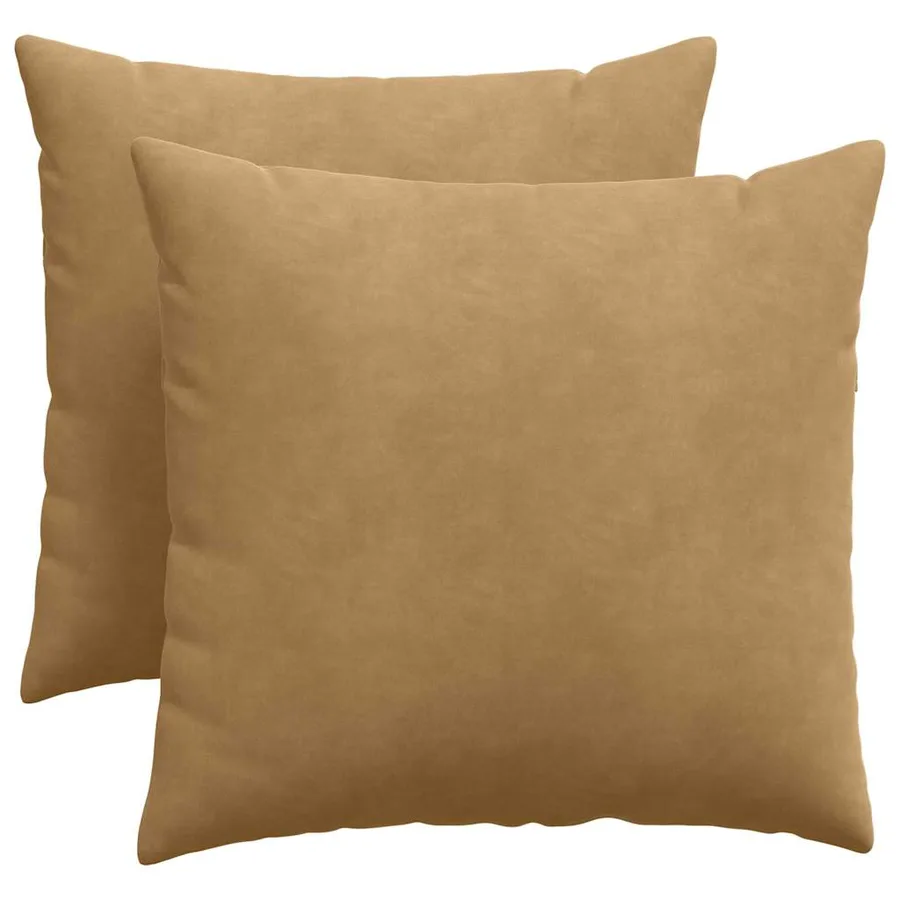 Coussins de canapé 2 pcs Marron 50 x 50 cm - 2