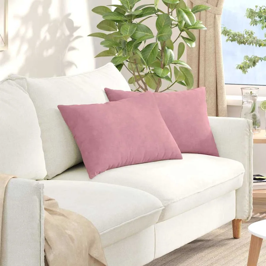 Coussins de canapé 2 pcs Rose 60 x 40 cm