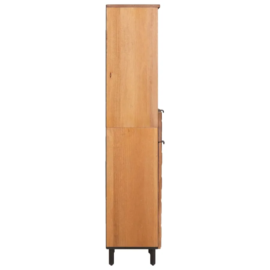 Armoire de salle de bain avec étagère Marron 38 x 33 x 160 cm - 4