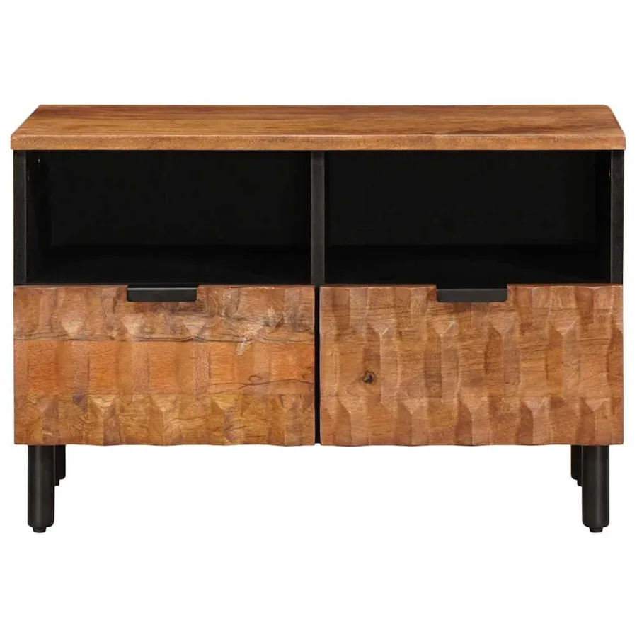 Meuble TV avec tiroir Finition Acacia Brun 70 x 33 x 46 cm - 3