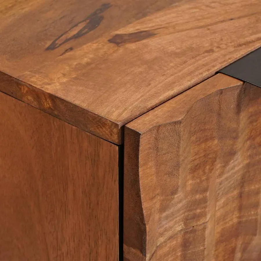 Buffet Finition Acacia Brun 60 x 33 x 75 cm - 6