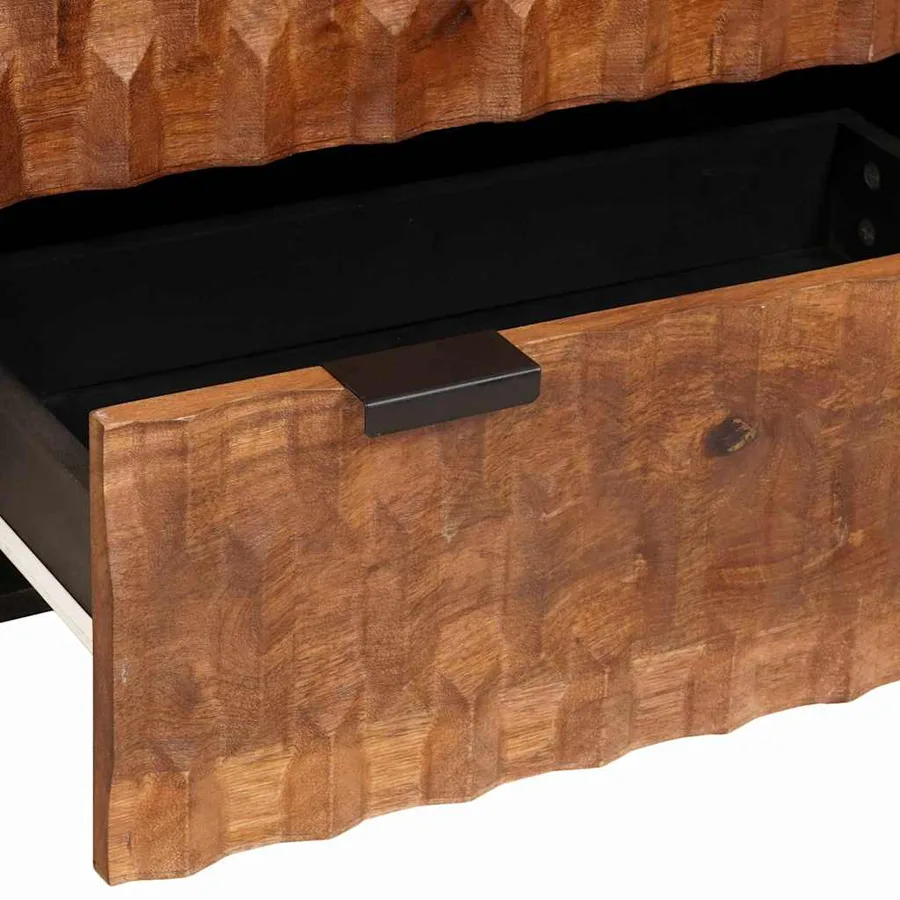 Buffet Finition Acacia Brun 60 x 33 x 75 cm - 7
