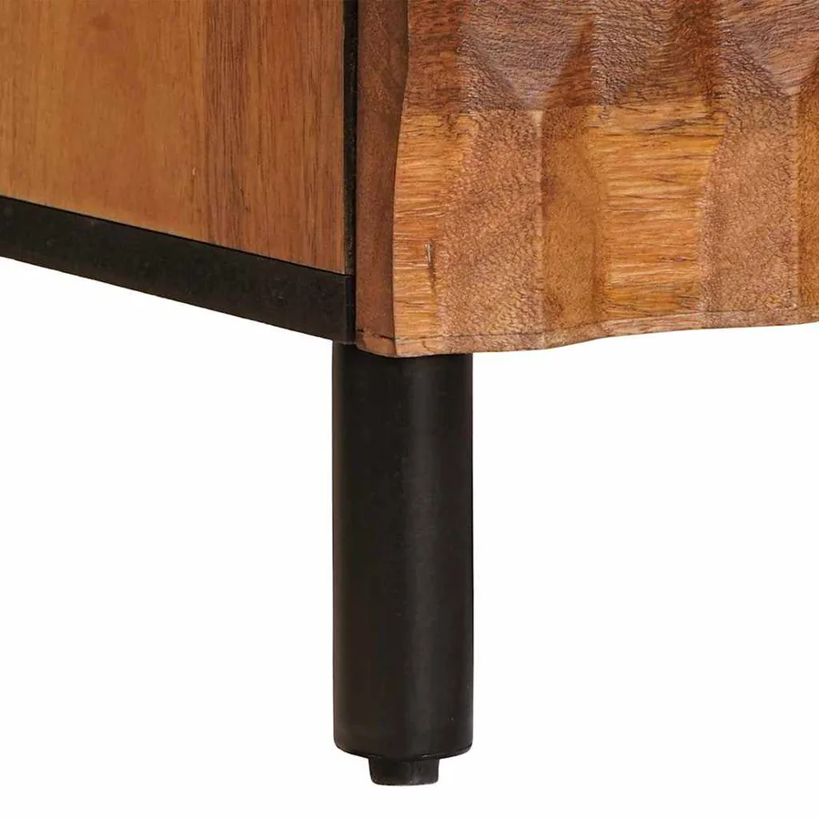 Buffet Finition Acacia Brun 60 x 33 x 75 cm - 8