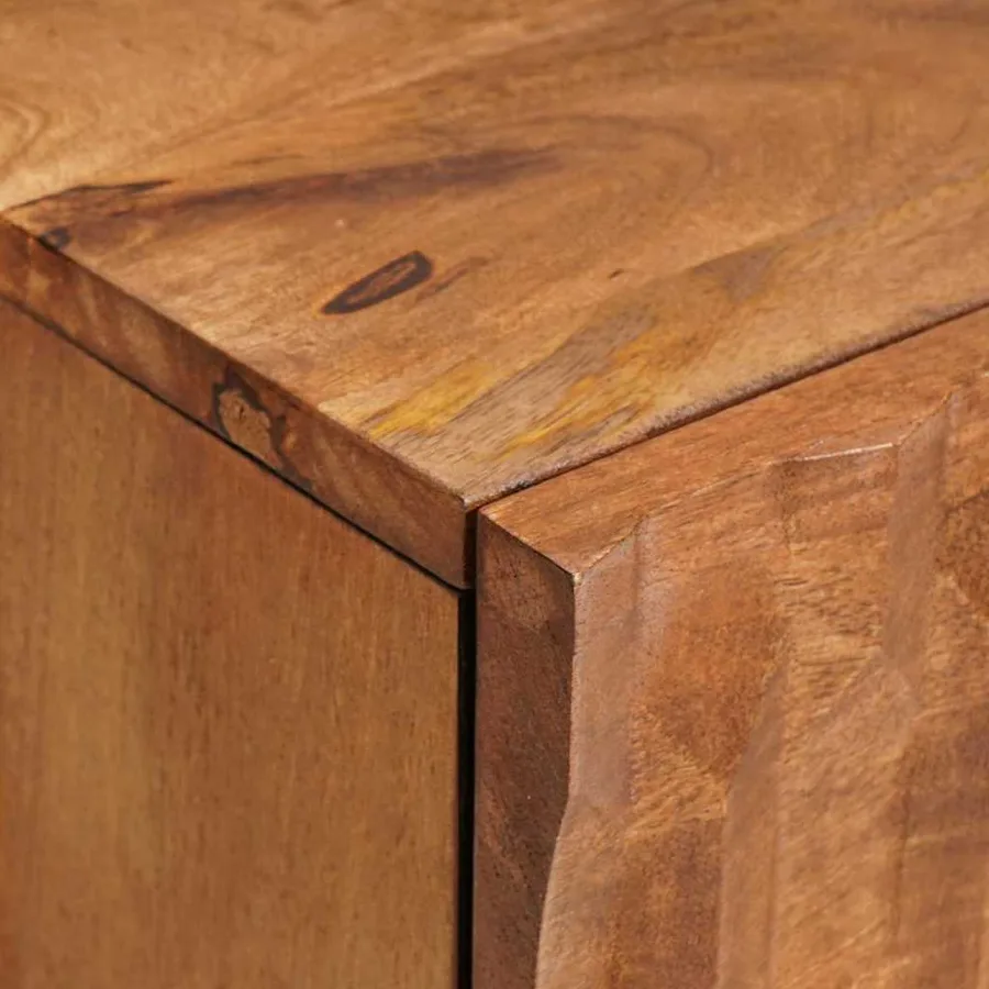 Cabinet de chevet avec tiroir 2 pcs Marron 40 x 33 x 46 cm - 7