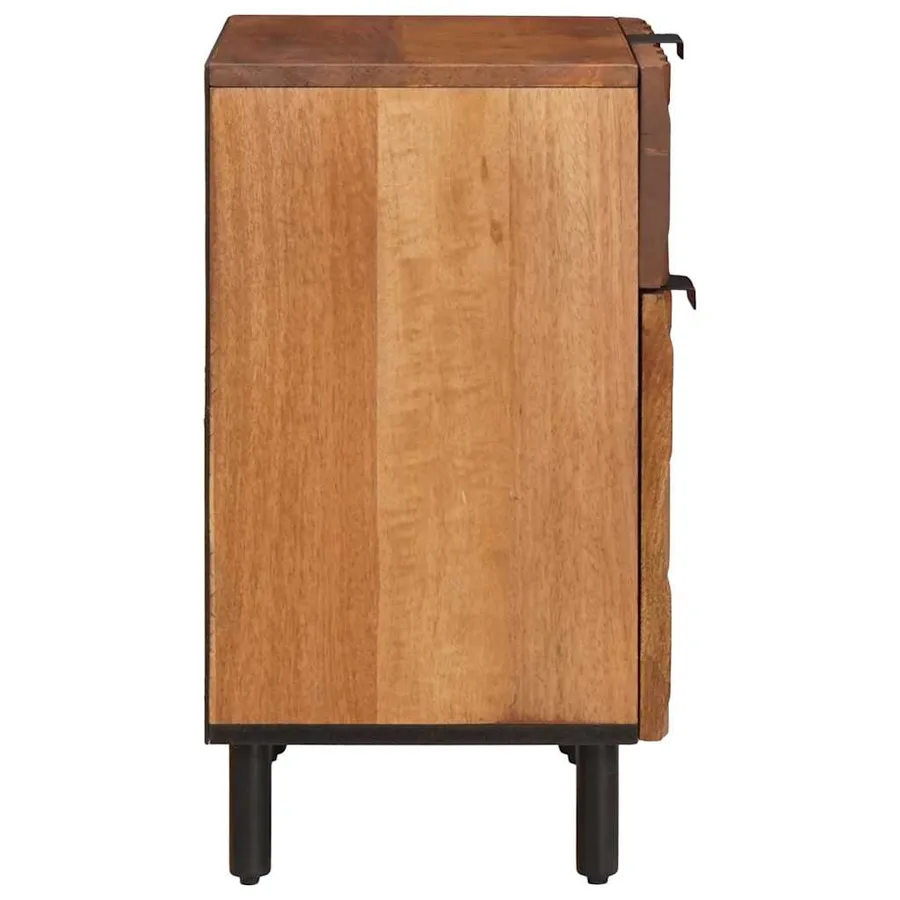 Cabinet de chevet Marron 50 x 33 x 60 cm Bois de mangue massif - 4