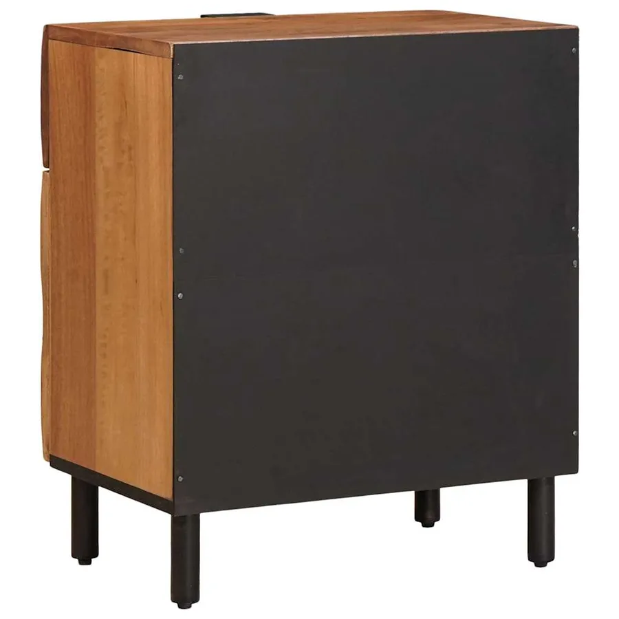 Cabinet de chevet Marron 50 x 33 x 60 cm Bois de mangue massif - 5