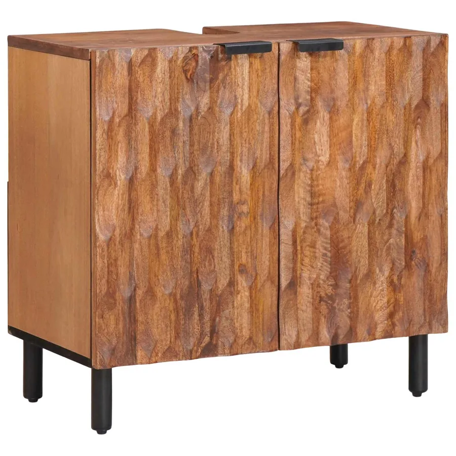 Ensembles de salle de bain 3 pcs Acacia Marron Winish - 3
